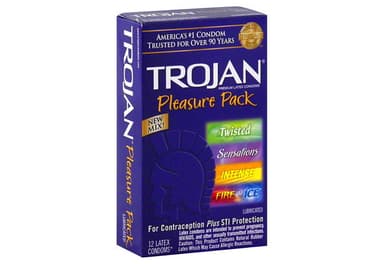 Condoms, Premium Latex, Lubricated, Pleasur