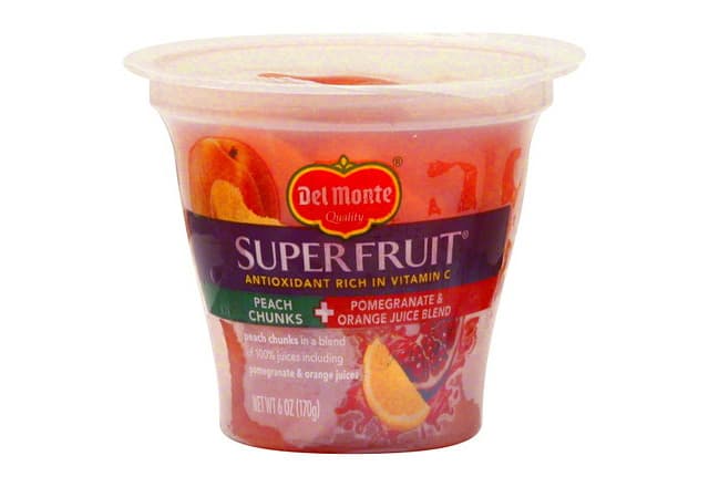 Peach Chunks, in a Pomegranate & Orange 