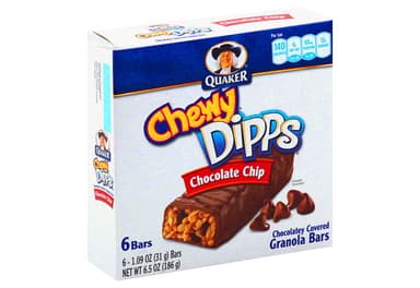 Granola Bars, Chocolatey Covered, Chocolate