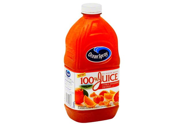 100% Juice, No Sugar Added, Citrus Tan