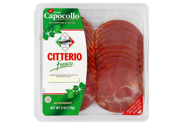 Capocollo, Cooked, Hot