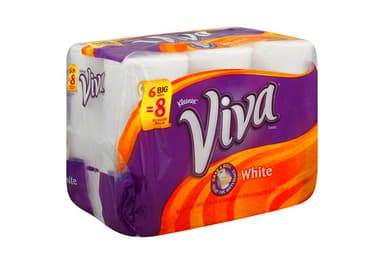 Paper Towels, Big Roll, One-Ply, White