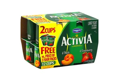 Lowfat Yogurt, 1.5% Milkfat, Peach, Strawbe