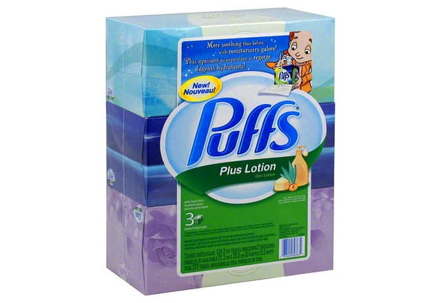 Facial Tissue, Plus Lotion, White, 2-Ply