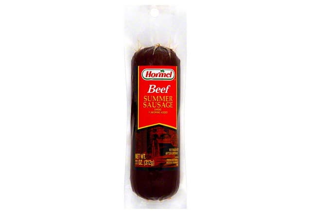Summer Sausage, Beef, Smoke Flavoring Added