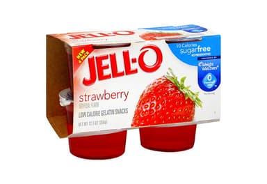 Gelatin Snacks, Low Calorie, Strawberry