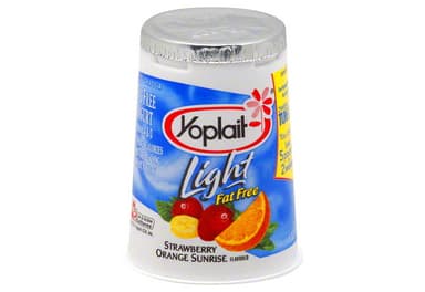Yogurt, Fat Free, Strawberry Orange Sunris