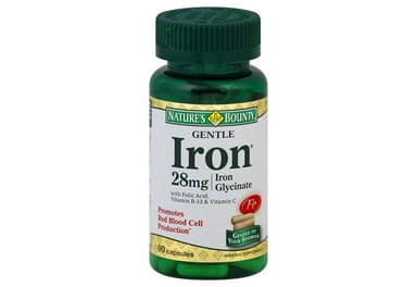 Iron, 28 mg, Capsules