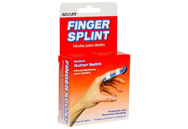 Finger Splint, Medium, Gutter