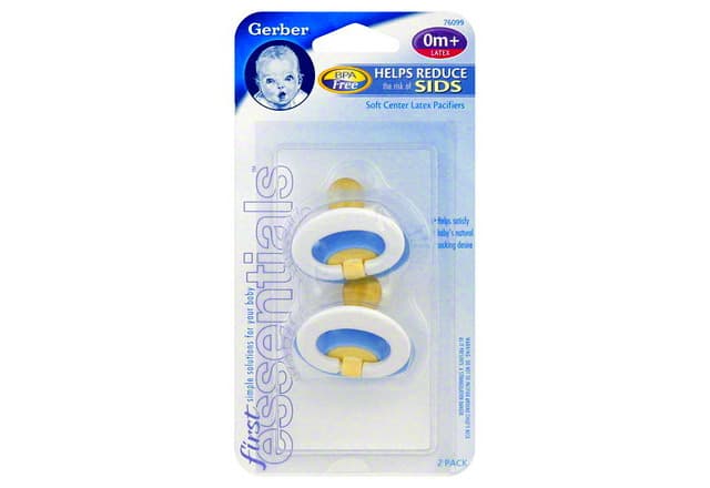 Pacifiers, Soft Center Latex, 0 M+