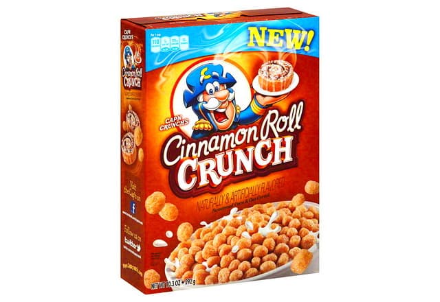 Cap'n Crunchs Cereal, Cinnamon Roll Crunch